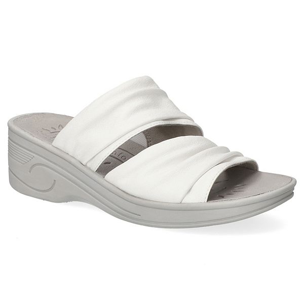 Easy Street Seeker So Lite Women's Wedge Sandals - White (7 WIDE)