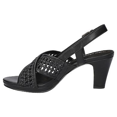 Easy Street Sol Women's Slingback Platform Heeled Sandals