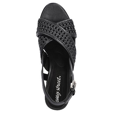 Easy Street Sol Women's Slingback Platform Heeled Sandals