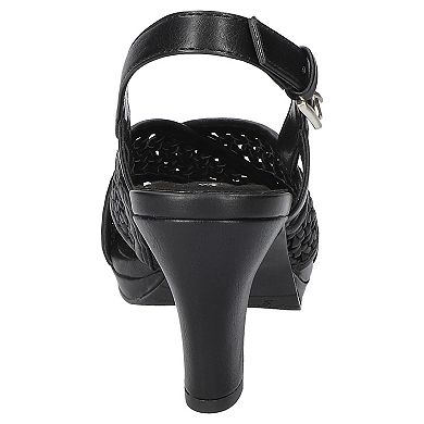 Easy Street Sol Women's Slingback Platform Heeled Sandals