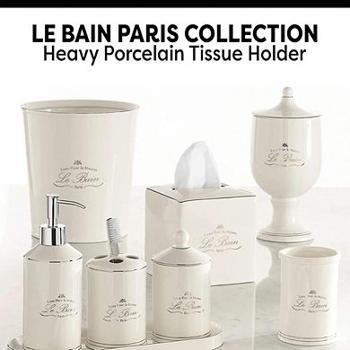 Le Bain Paris Collection Heavy Porcelain Tissue Holder