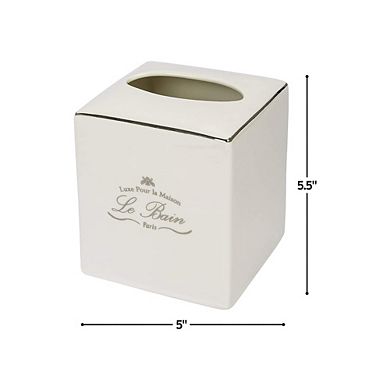 Le Bain Paris Collection Heavy Porcelain Tissue Holder