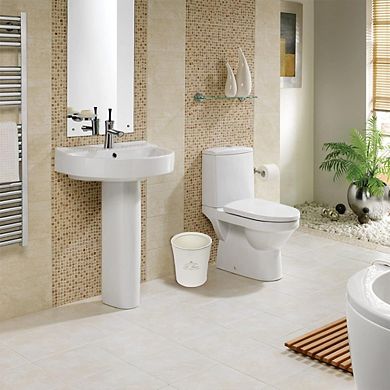 Le Bain Paris Collection Heavy Porcelain Waste Basket