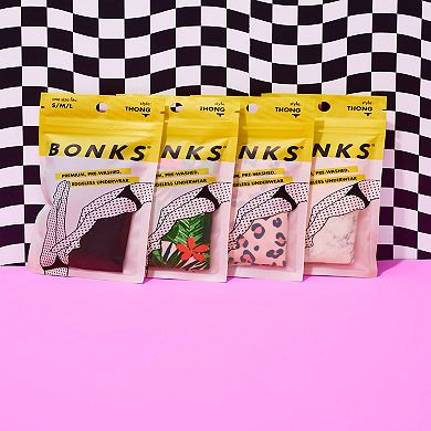 Bonks Seamless No-show Thong Variety Pack
