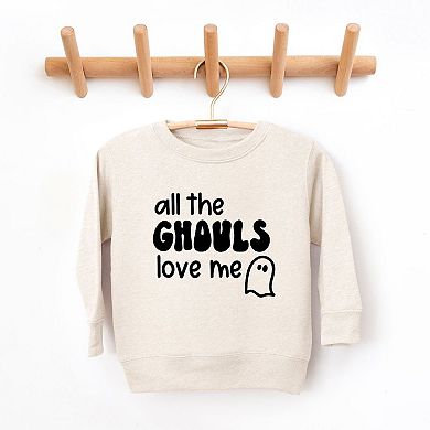 All The Ghouls Ghost Toddler Graphic Sweatshirt