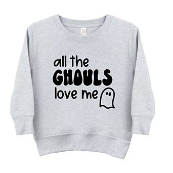 All The Ghouls Ghost Toddler Graphic Sweatshirt