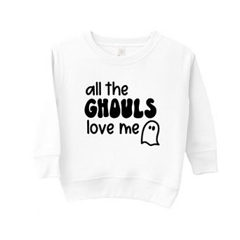 All The Ghouls Ghost Toddler Graphic Sweatshirt
