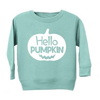 Hello Pumpkin Face Toddler Graphic Sweatshirt