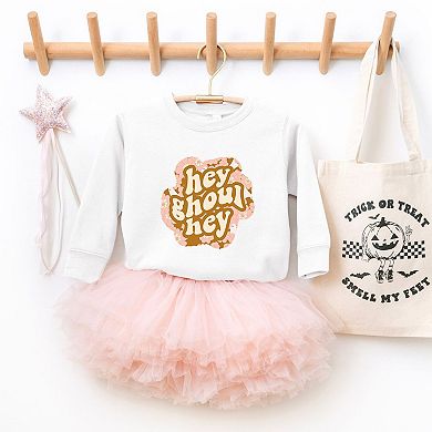 Hey Ghoul Hey Colorful Toddler Graphic Sweatshirt