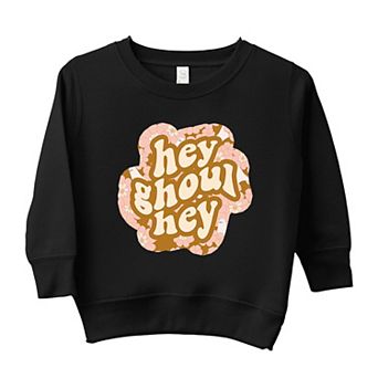 Hey Ghoul Hey Colorful Toddler Graphic Sweatshirt