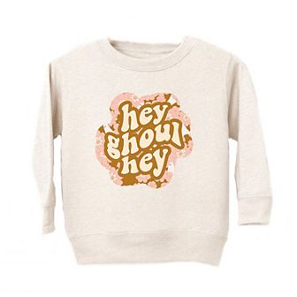 Hey Ghoul Hey Colorful Toddler Graphic Sweatshirt