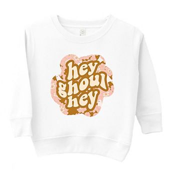Hey Ghoul Hey Colorful Toddler Graphic Sweatshirt
