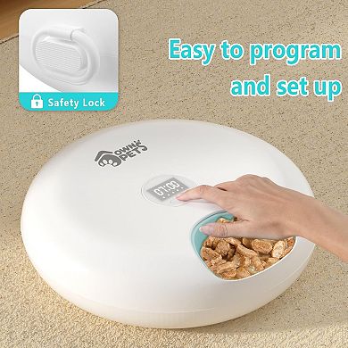 6 Meals Automatic Cat Feeder With Ice Packs