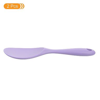 2 Pack Rice Paddle, Silicone Rice Spoon Non Stick Rice Spatula Heat Resistant Rice Cooker Spoon