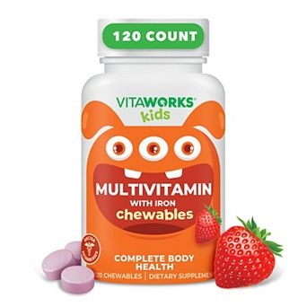 VitaWorks® Kids Multivitamin with Iron & Minerals Chewable Tablets - 120 Chewables