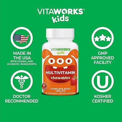 VitaWorks® Kids Multivitamin with Iron & Minerals Chewable Tablets - 120 Chewables