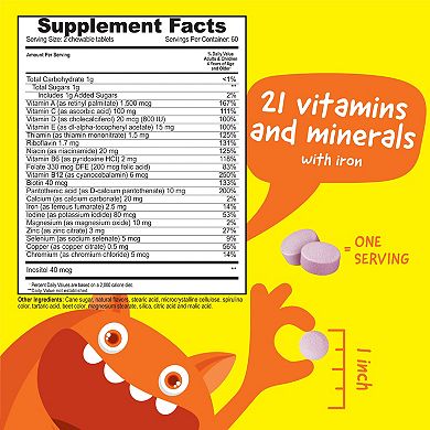 VitaWorks® Kids Multivitamin with Iron & Minerals Chewable Tablets - 120 Chewables