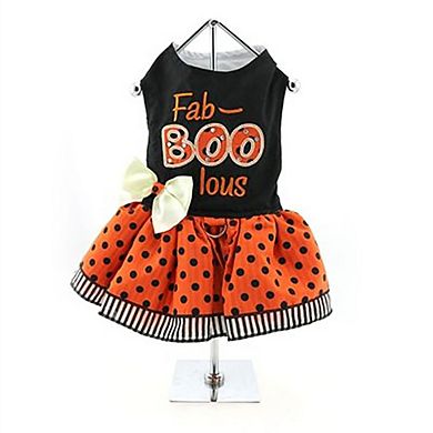 Doggie Design Halloween Fab-boo-lous Dress And Matching Leash
