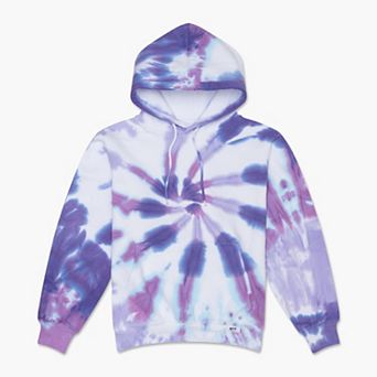 Unisex Garment Dyed Hoodie in Blue Checkerboard