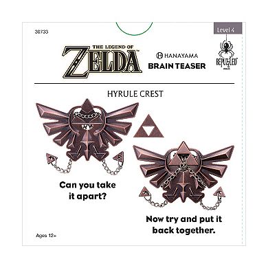 BePuzzled Hanayama Level 4 Cast Puzzle The Legend of Zelda: Hyrule Crest