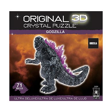 BePuzzled 3D Crystal 71-Piece Godzilla Puzzle