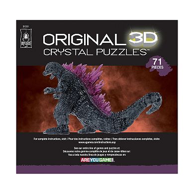 BePuzzled 3D Crystal 71-Piece Godzilla Puzzle