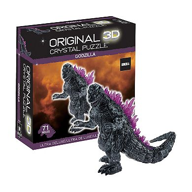 BePuzzled 3D Crystal 71-Piece Godzilla Puzzle