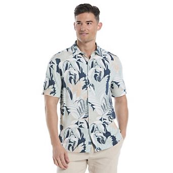 Men's Cubavera Short Sleeve Tropical Print Shirt
