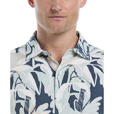 Men's Cubavera Short Sleeve Tropical Print Shirt