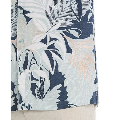 Men's Cubavera Short Sleeve Tropical Print Shirt