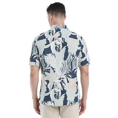 Men's Cubavera Short Sleeve Tropical Print Shirt