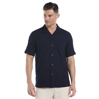 Men's Cubavera Short Sleeve Medallion Dobby Shirt