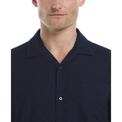 Men's Cubavera Short Sleeve Medallion Dobby Shirt