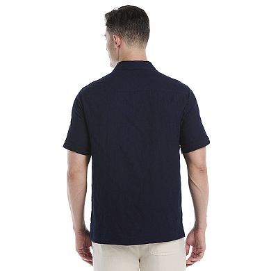 Men's Cubavera Short Sleeve Medallion Dobby Shirt