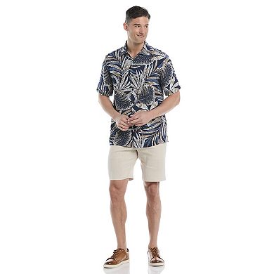 Men's Cubavera Pointillism Tropical Short Sleeve Button Up Shirt