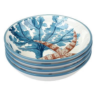 Certified International Beyond the Shore 4-pc. Soup Bowls Set