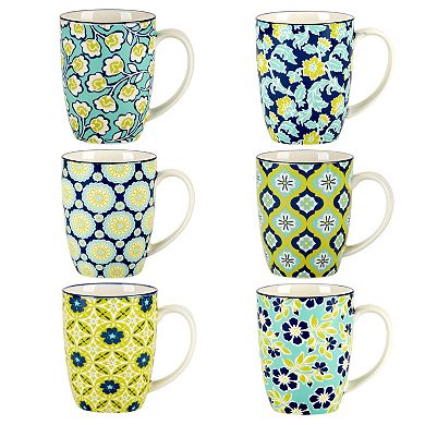 Certified International Tapestry 6-pc. Mugs Set