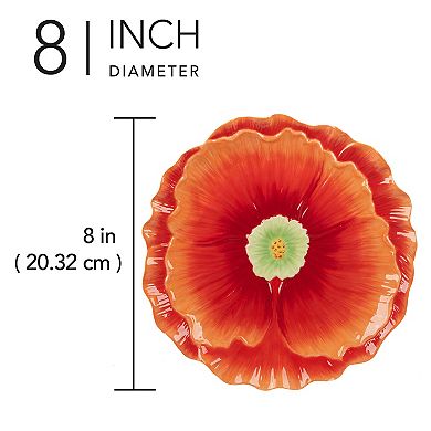 Certified International Blossom 4-pc. 3D Dessert Plates Set
