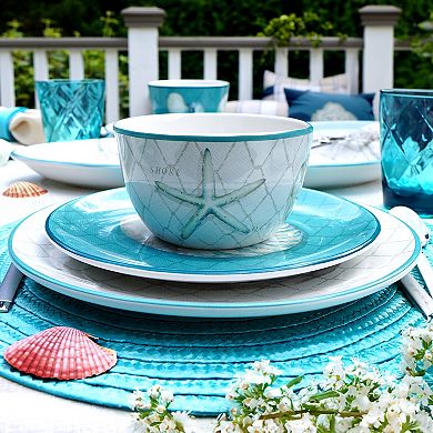 Certified International 16-Piece Ocean View Dish Set