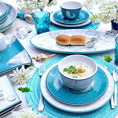Certified International 16-Piece Ocean View Dish Set