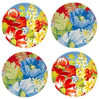 Certified International Blossom 4 pc Salad Plates Set