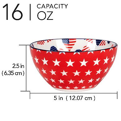 Certified International Patriotic 6-pc. Bowls Set