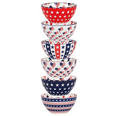 Certified International Patriotic 6-pc. Bowls Set