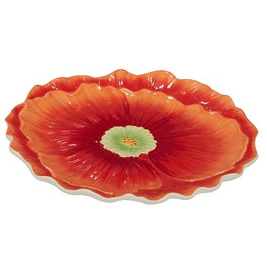 Certified International Blossom 3D Floral Platter
