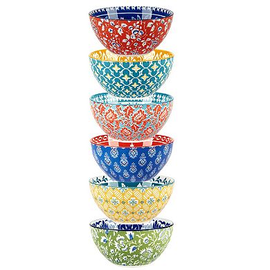 Certified International Panache 6-pc. Soup Pasta Bowls Set