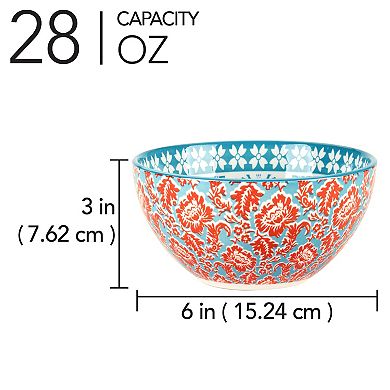 Certified International Panache 6-pc. Soup Pasta Bowls Set