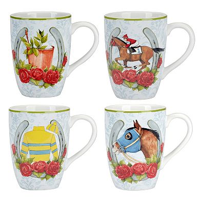 Certified International Day at the Races 4-pc. Mugs Set