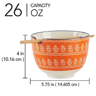 Certified International Carnival Multi 2-pc. Ramen Bowls Set