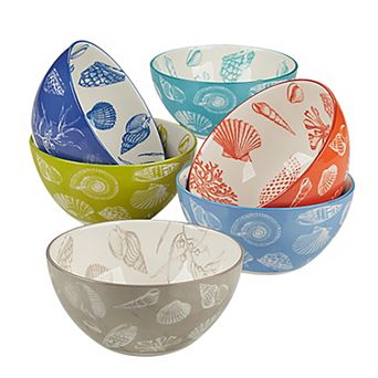 Certified International Seaside 6 pc All Purpose Bowls Set