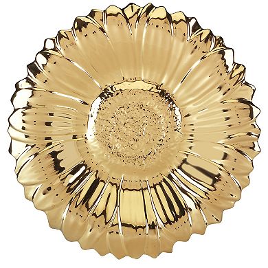 Certified International Golden Sunflower 3D Platter